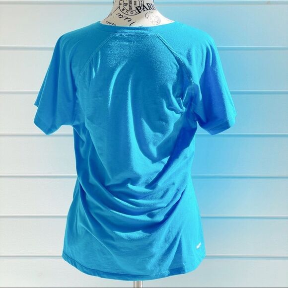 The North Face Women’s Vapor Wick Short Sleeve Tee Shirt Top Blue Size Large - Picture 3 of 11